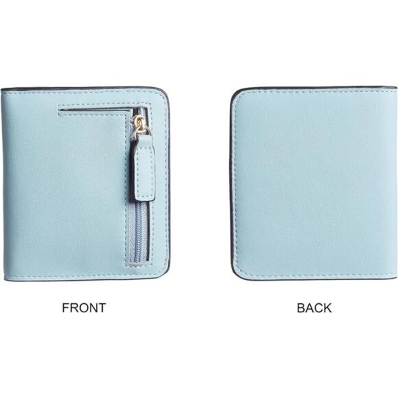 Slim Bifold Credit Card Holder, Blue - Picture 5 of 5